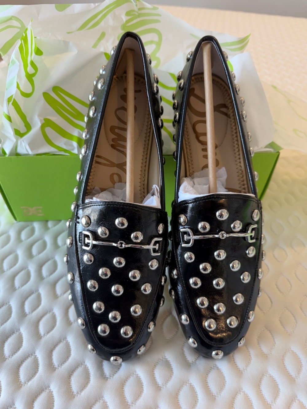 Sam Edelman - Black Studded Women's Loafers - sz 8 NWT